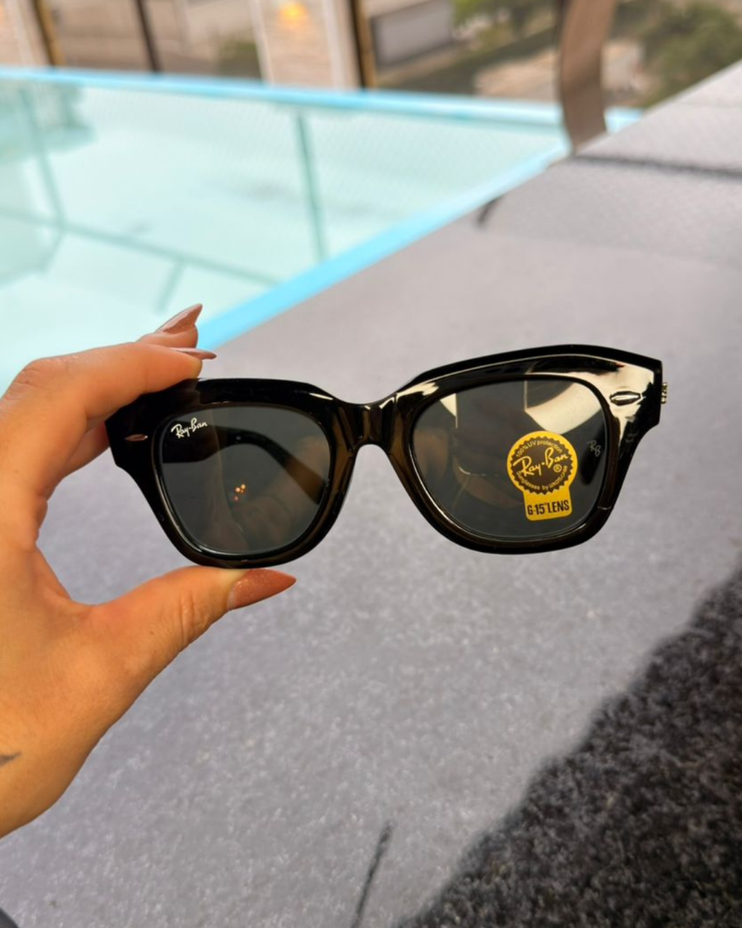 Óculos de Sol Ray-Ban Meteor Preto G-15 Lens Clássico
