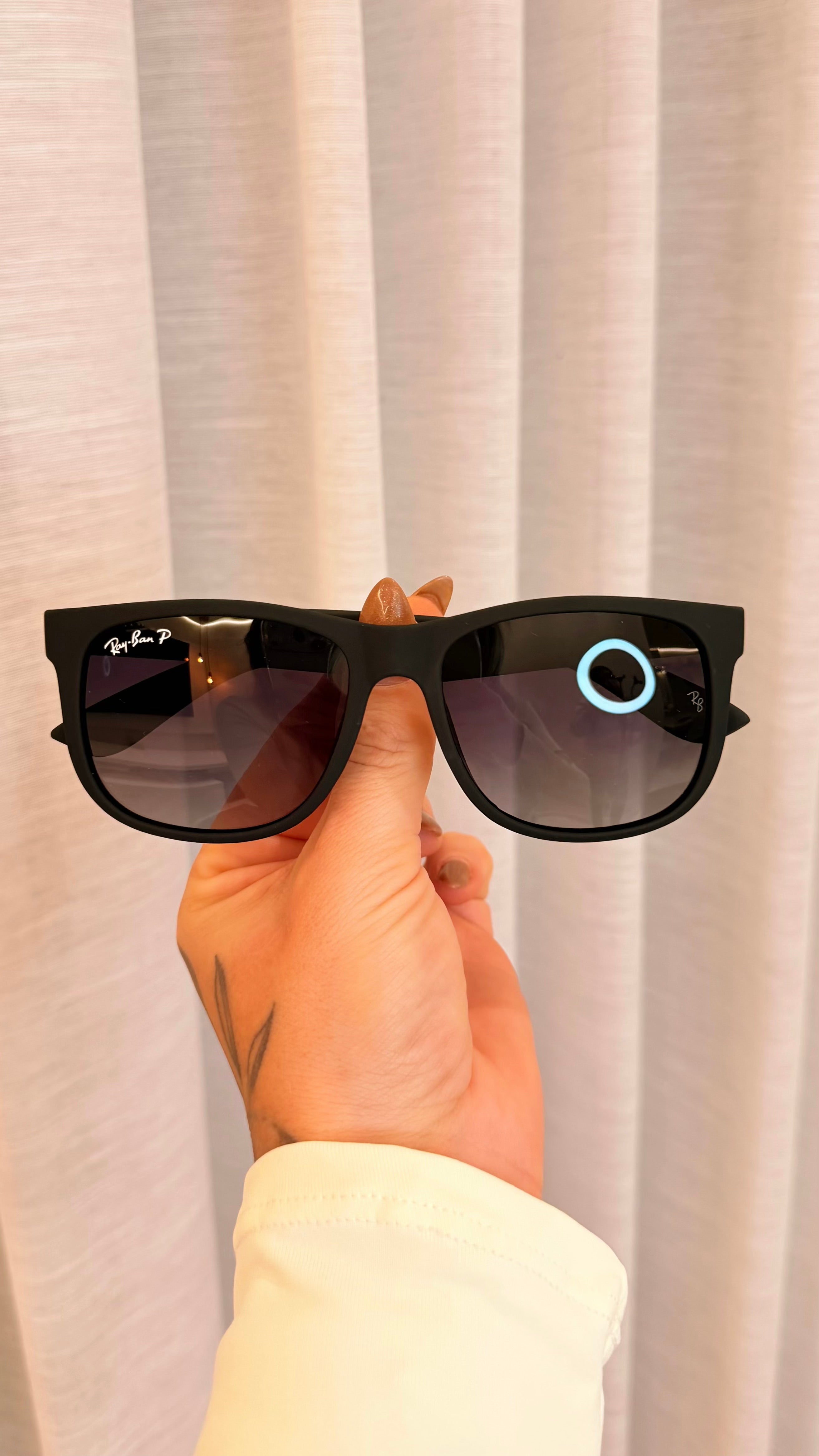 Óculos de Sol Ray-Ban Justin Preto Polarizado