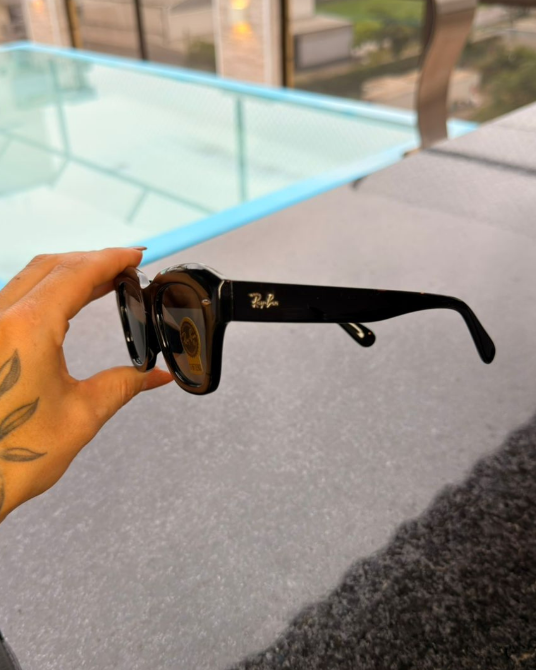 Óculos de Sol Ray-Ban Meteor Preto G-15 Lens Clássico