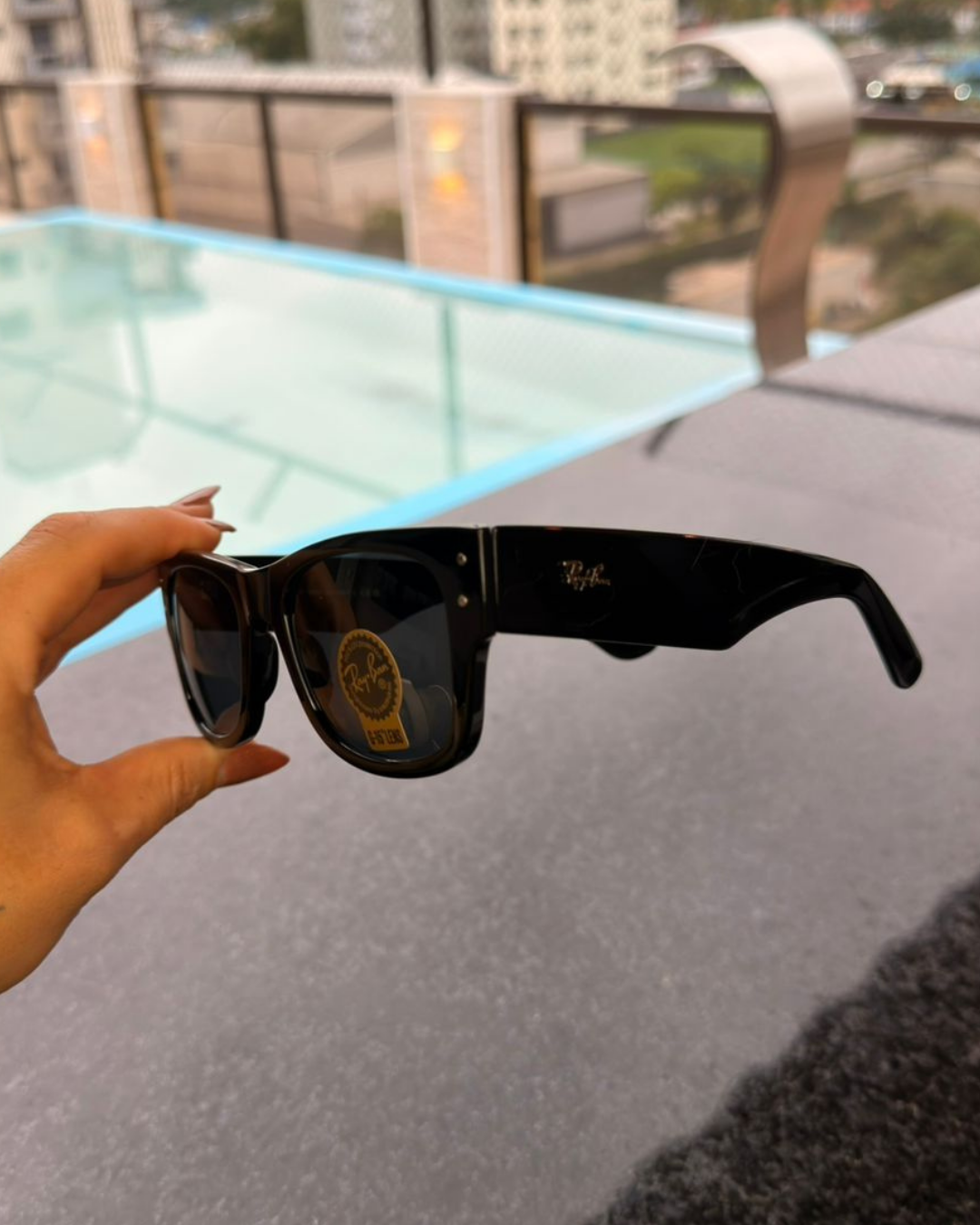 Óculos de Sol Ray-Ban Wayfarer Preto Clássico