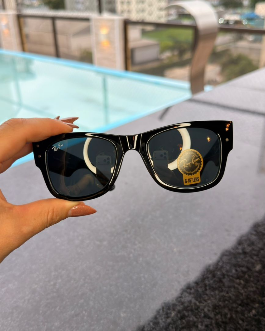 Óculos de Sol Ray-Ban Wayfarer Preto Clássico