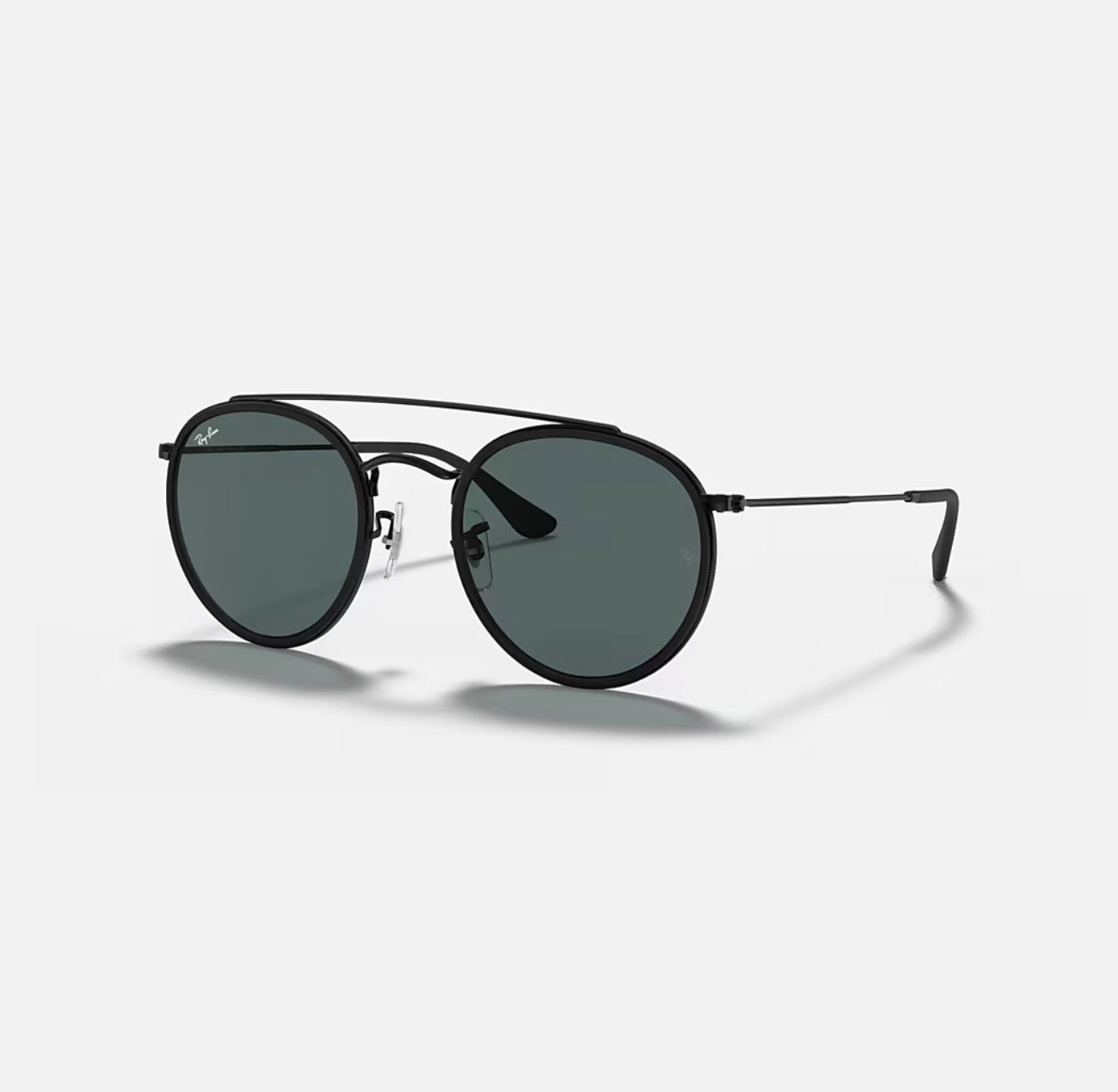 Óculos de Sol Ray-Ban Round Double Bridge Preto Clássico