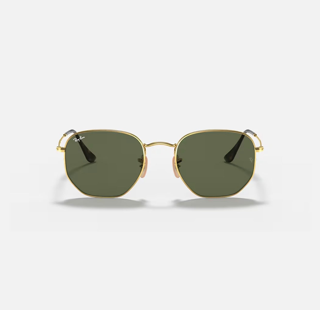 Óculos de Sol Ray-Ban Hexagonal Dourado Lente Verde