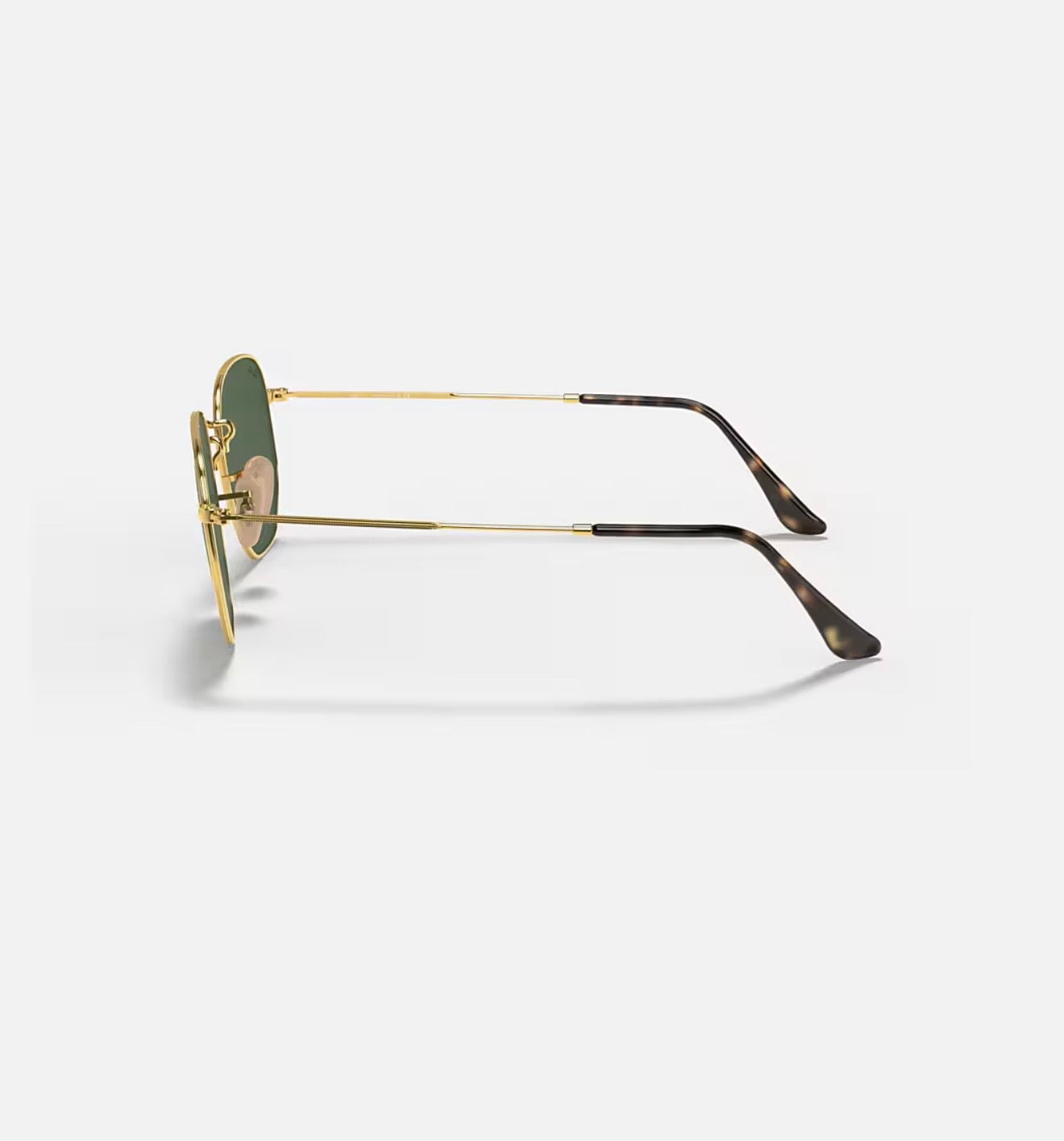 Óculos de Sol Ray-Ban Hexagonal Dourado Lente Verde
