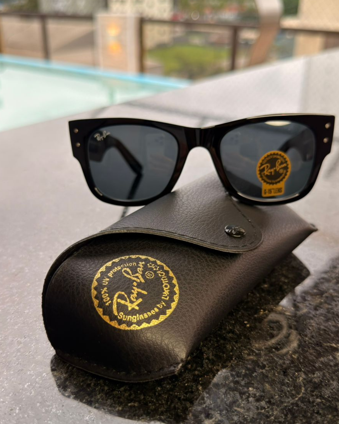 Óculos de Sol Ray-Ban Wayfarer Preto Clássico