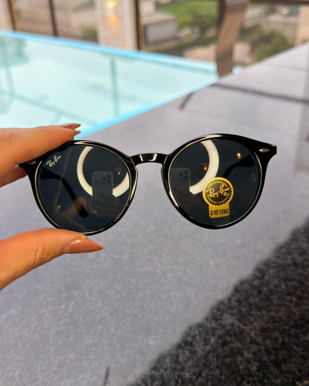 Óculos de Sol Ray-Ban 2180 Preto Clássico G-15