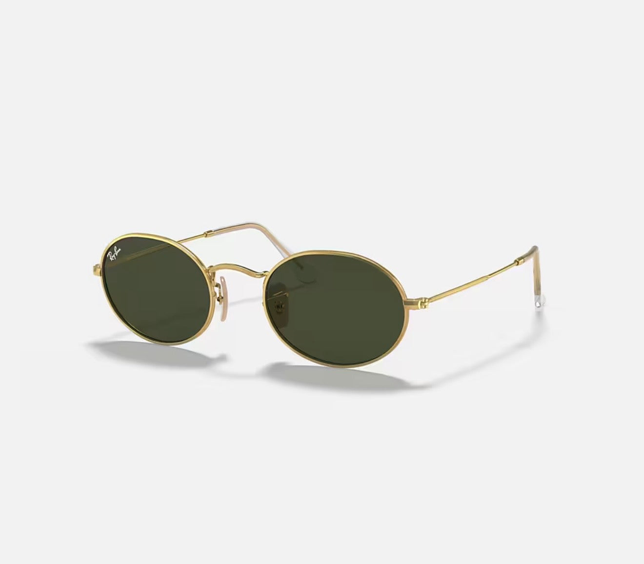 Óculos de Sol Ray-Ban Round Metal Dourado Lente Verde