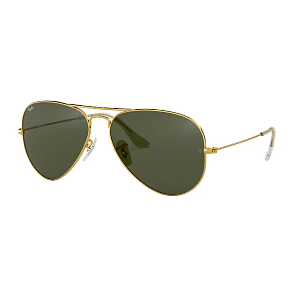 Óculos de Sol Ray-Ban Aviador Dourado Lente Verde