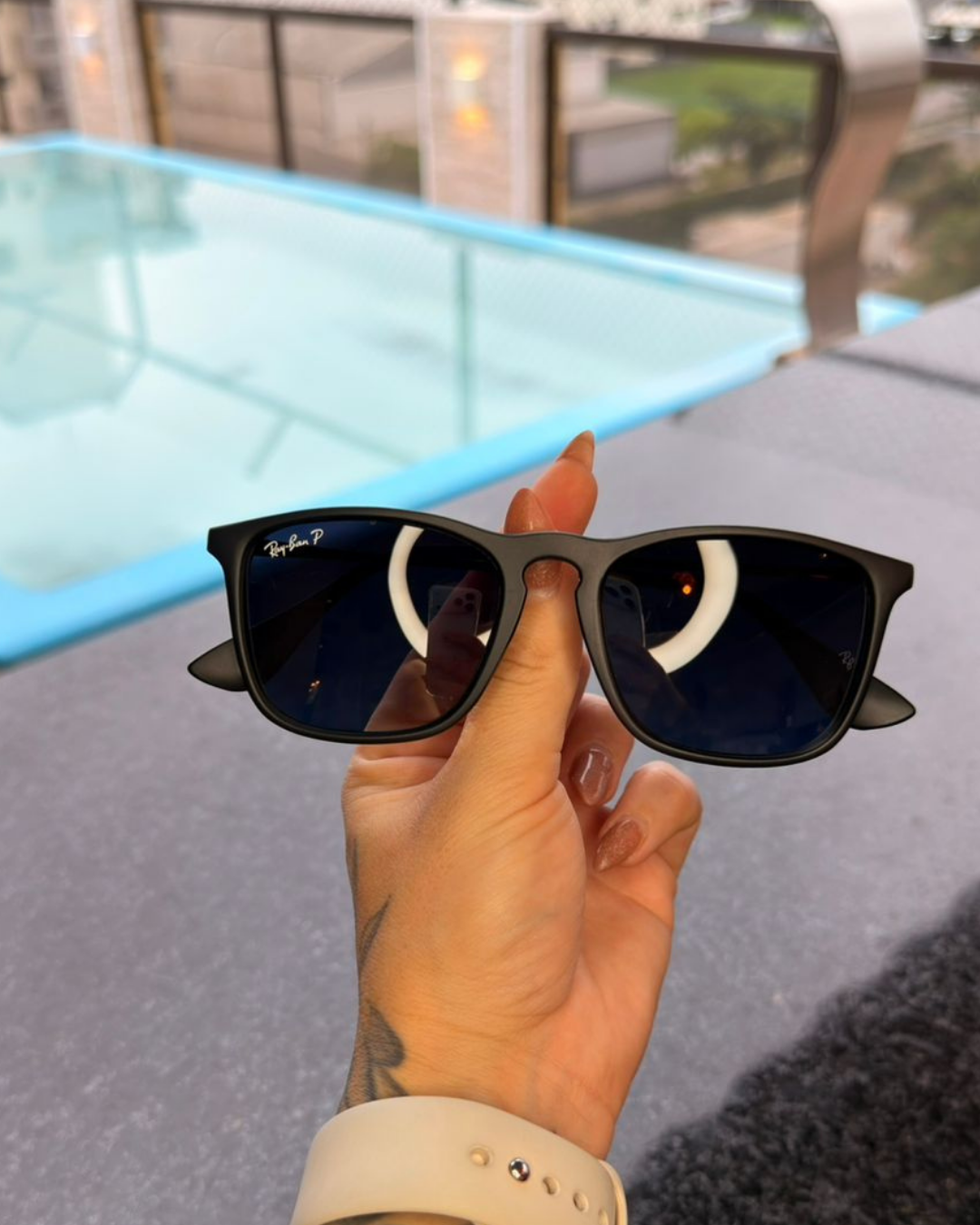 Óculos de Sol Ray-Ban Polarizado Preto Clássico