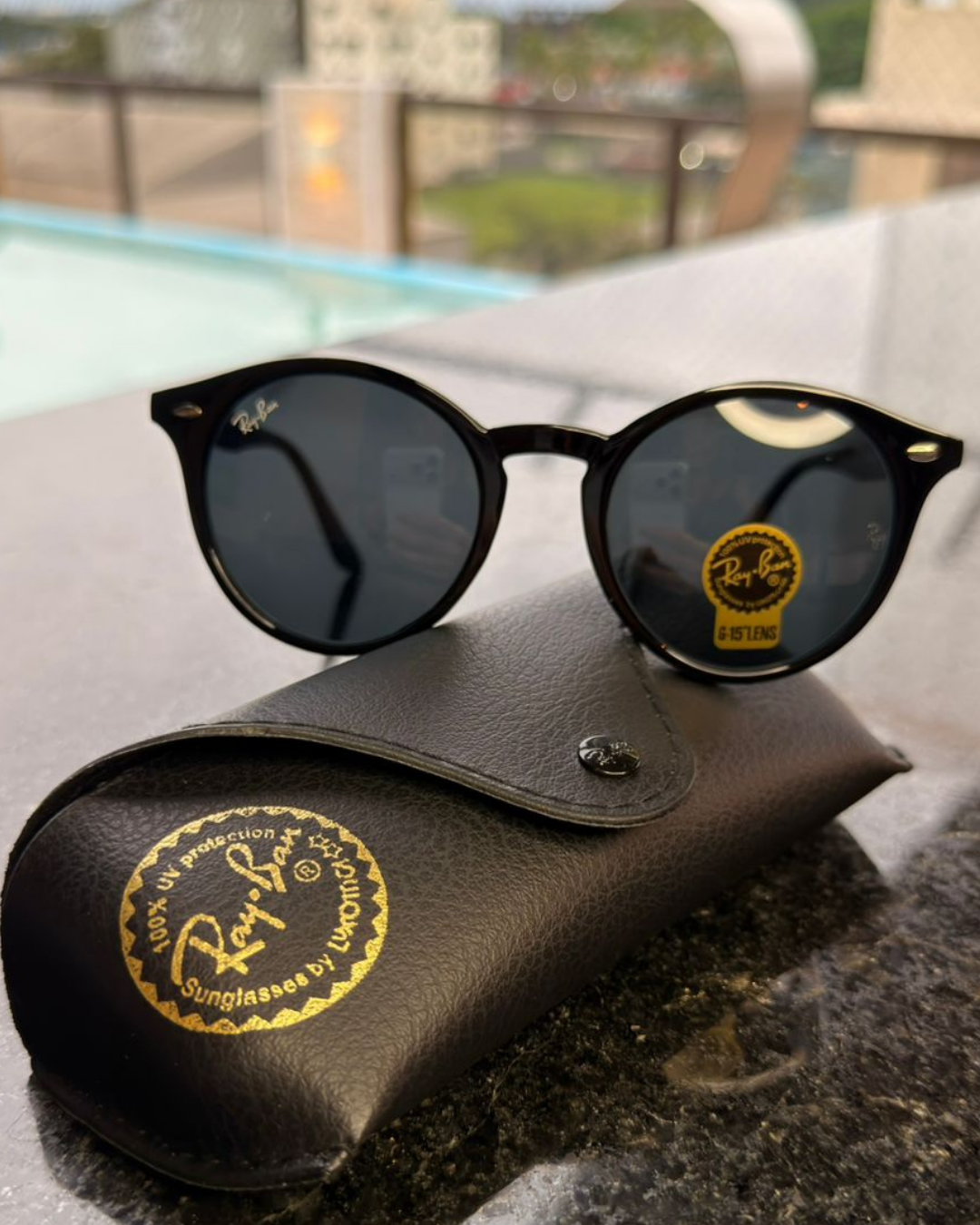 Óculos de Sol Ray-Ban 2180 Preto Clássico G-15