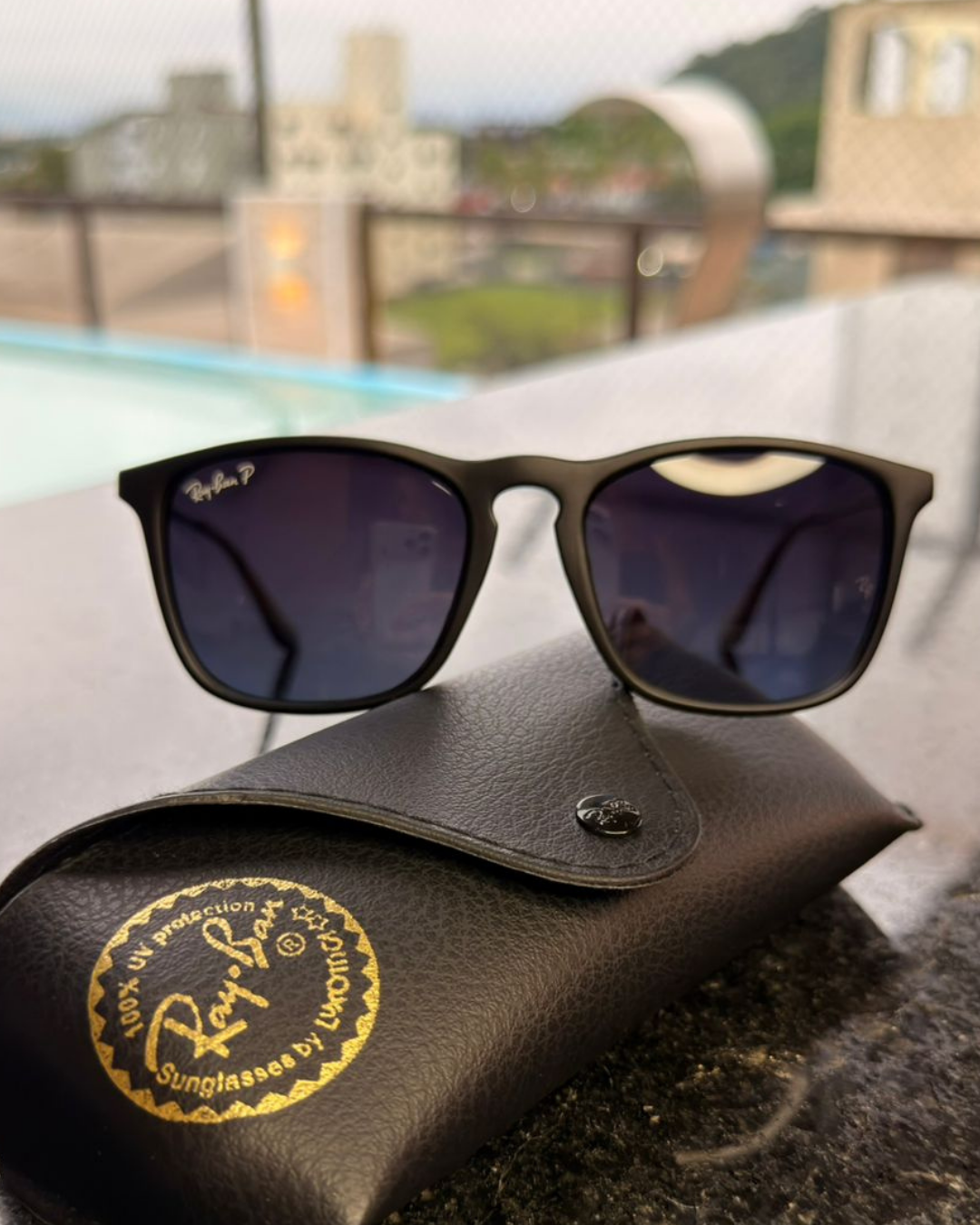 Óculos de Sol Ray-Ban Polarizado Preto Clássico